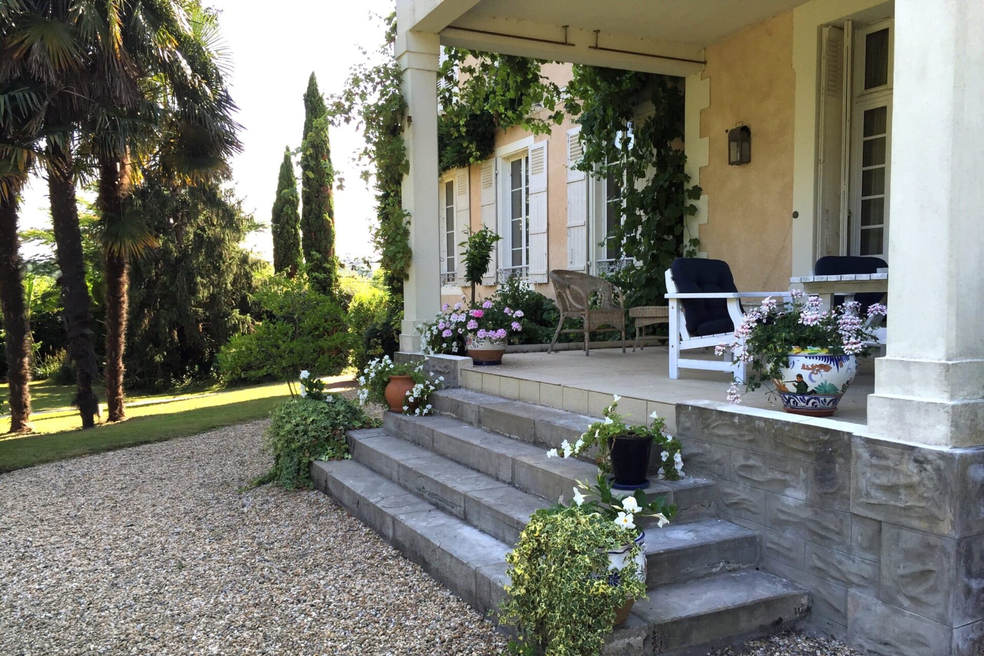 jardins privés du Domaine de Bassilour cote basque Bidart
