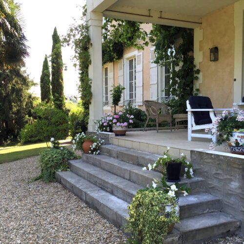 jardins privés du Domaine de Bassilour cote basque Bidart